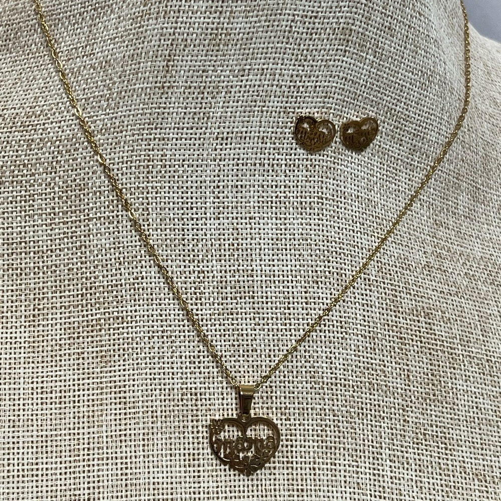 Set MAMÁ with earrings